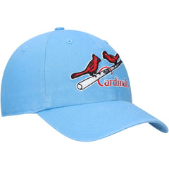 St. Louis Cardinals Logo Cooperstown Collection Clean Up Adjustable Hat Light Blue