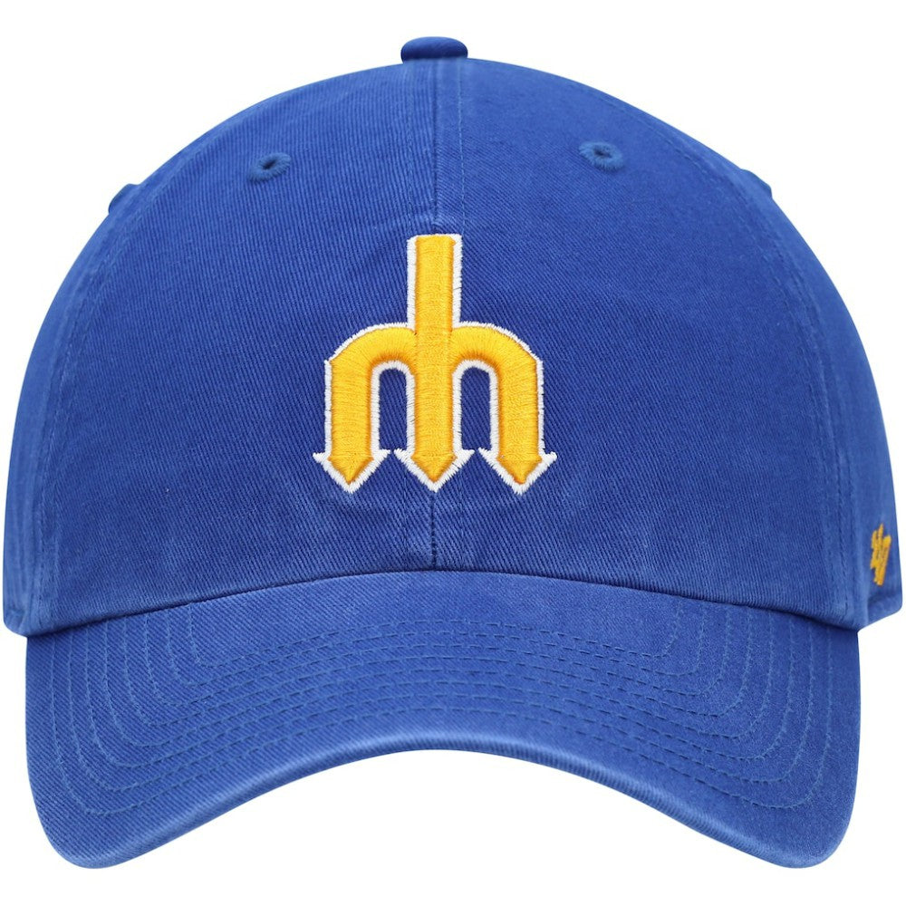 Seattle Mariners 1977 Logo Cooperstown Collection Clean Up Adjustable Hat Royal