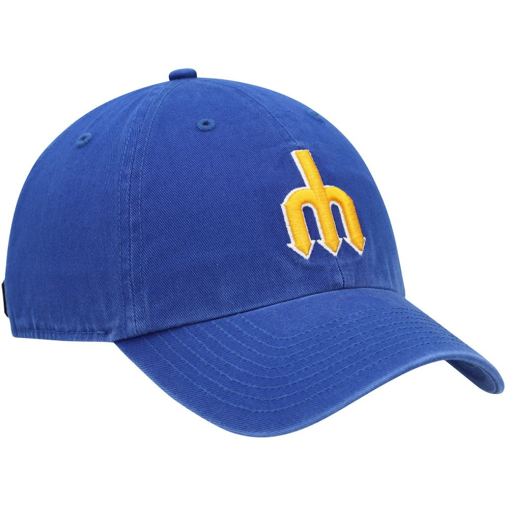Seattle Mariners 1977 Logo Cooperstown Collection Clean Up Adjustable Hat Royal