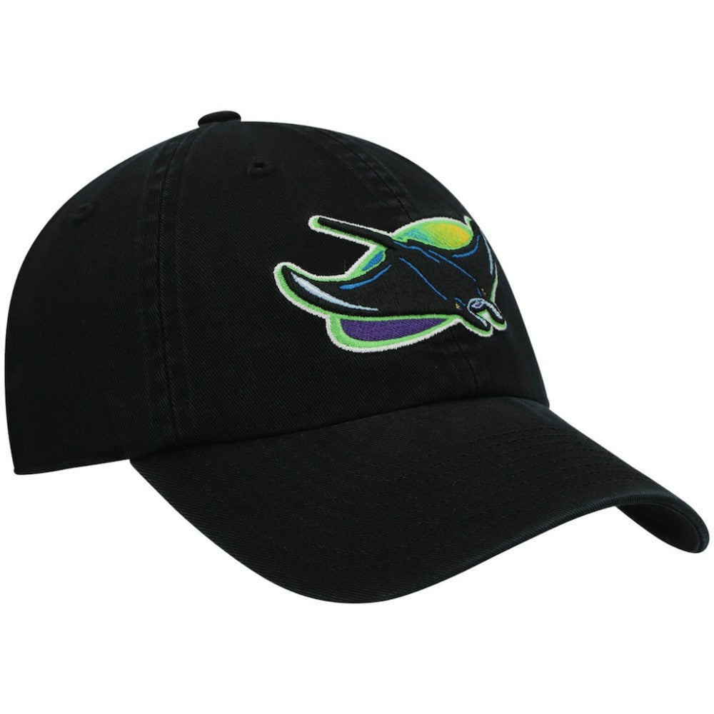 Tampa Bay Rays 2000 Logo Cooperstown Collection Clean Up Adjustable Hat Black