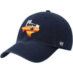 Houston Astros 1984 Logo Cooperstown Collection Clean Up Adjustable Hat Navy