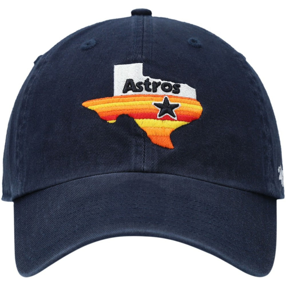 Houston Astros 1984 Logo Cooperstown Collection Clean Up Adjustable Hat Navy