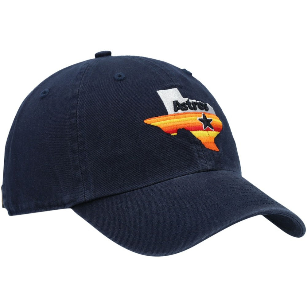 Houston Astros 1984 Logo Cooperstown Collection Clean Up Adjustable Hat Navy