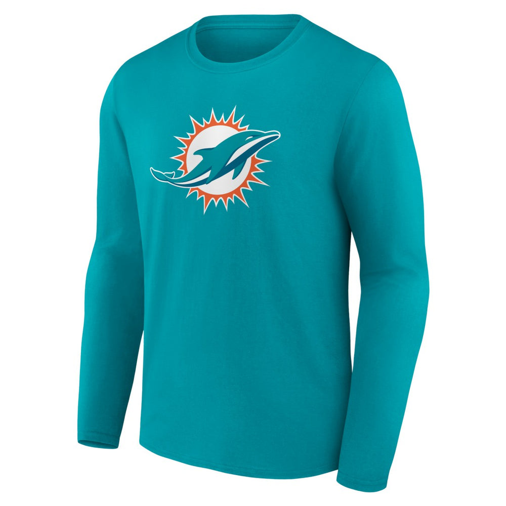 Miami Dolphins Primary Team Logo Long Sleeve T-Shirt - Aqua for sale