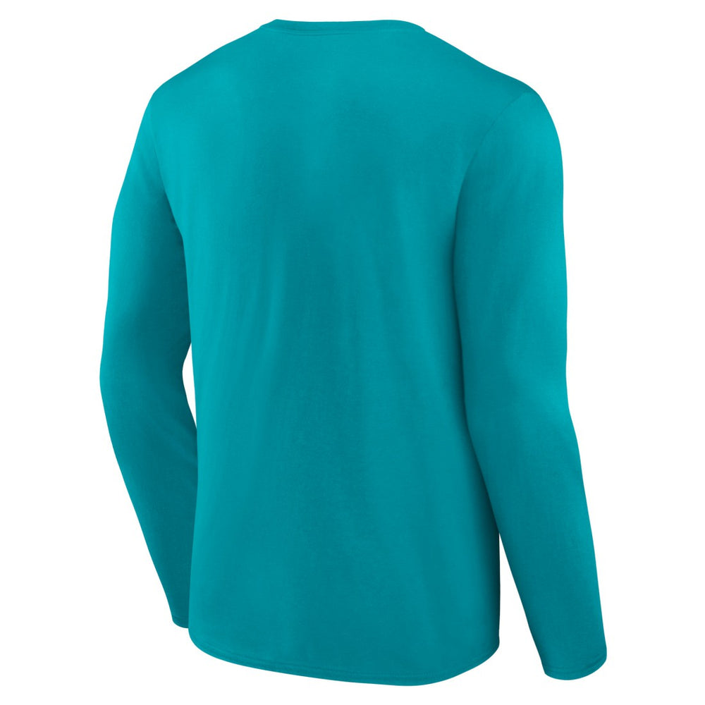 Miami Dolphins Primary Team Logo Long Sleeve T-Shirt - Aqua for sale