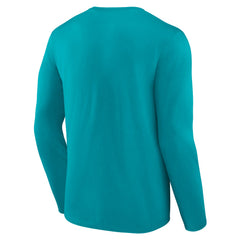 Miami Dolphins Primary Team Logo Long Sleeve T-Shirt - Aqua for sale