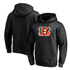 Cincinnati Bengals Primary Logo Fitted Pullover Hoodie - Black outlet