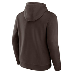 San Diego Padres Official Logo Fitted Pullover Hoodie Brown