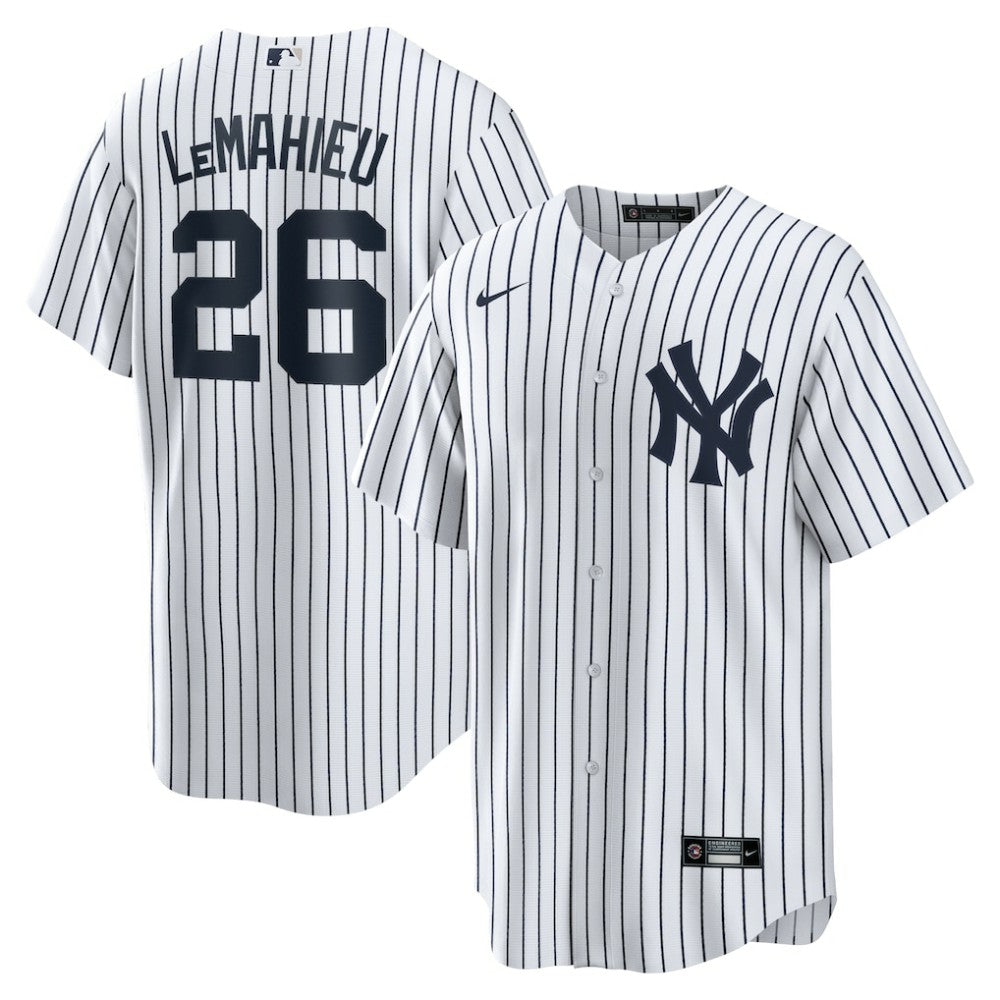 DJ LeMahieu New York Yankees Home Replica Jersey White