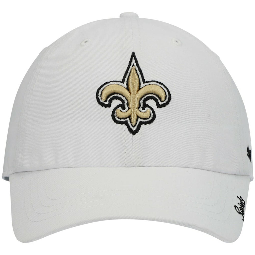 New Orleans Saints '47 Women's Miata Clean Up Logo Adjustable Hat - White sale