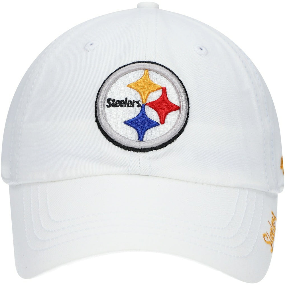 Pittsburgh Steelers '47 Women's Miata Clean Up Logo Adjustable Hat - White for sale