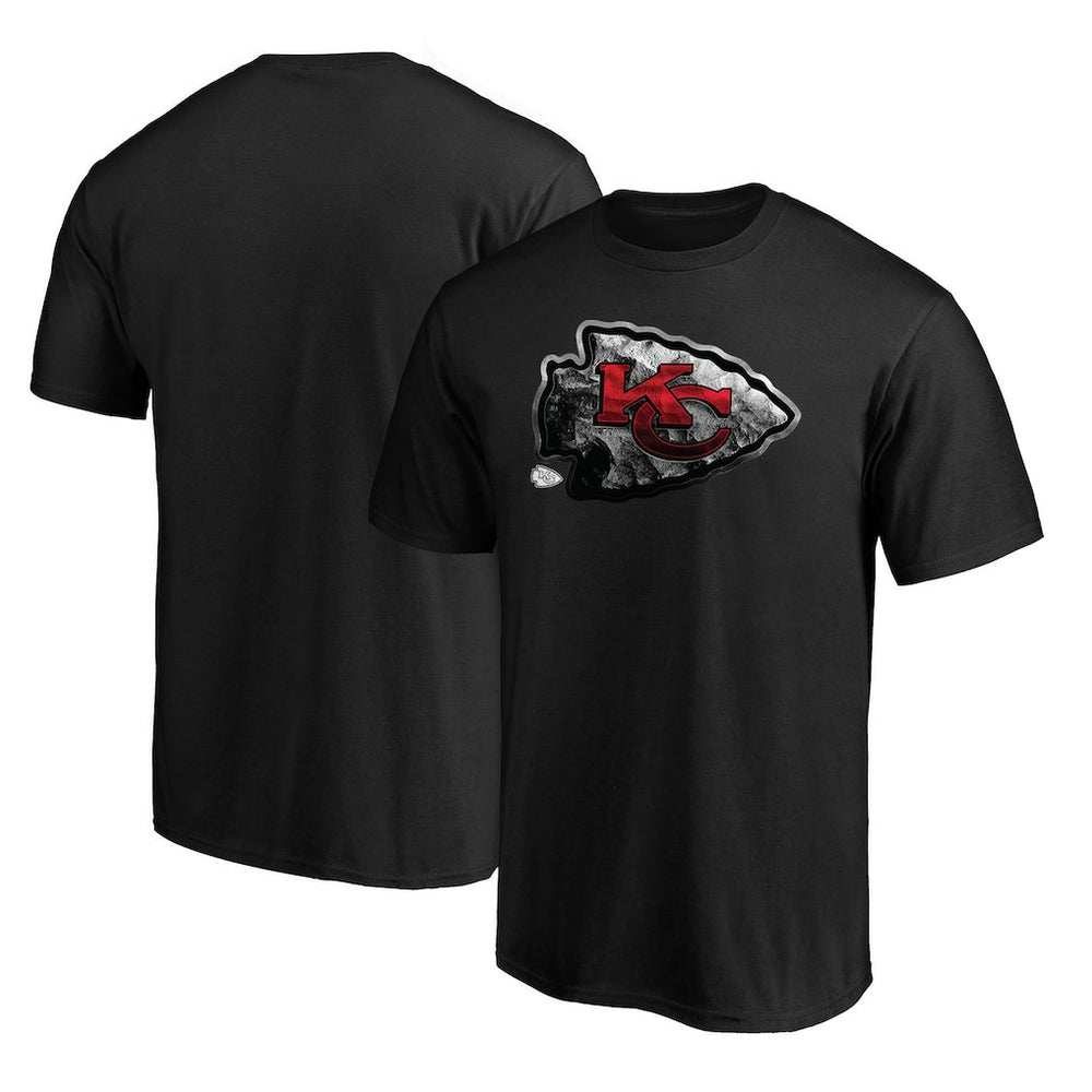 Kansas City Chiefs Midnight Mascot Team Logo T-Shirt - Black online