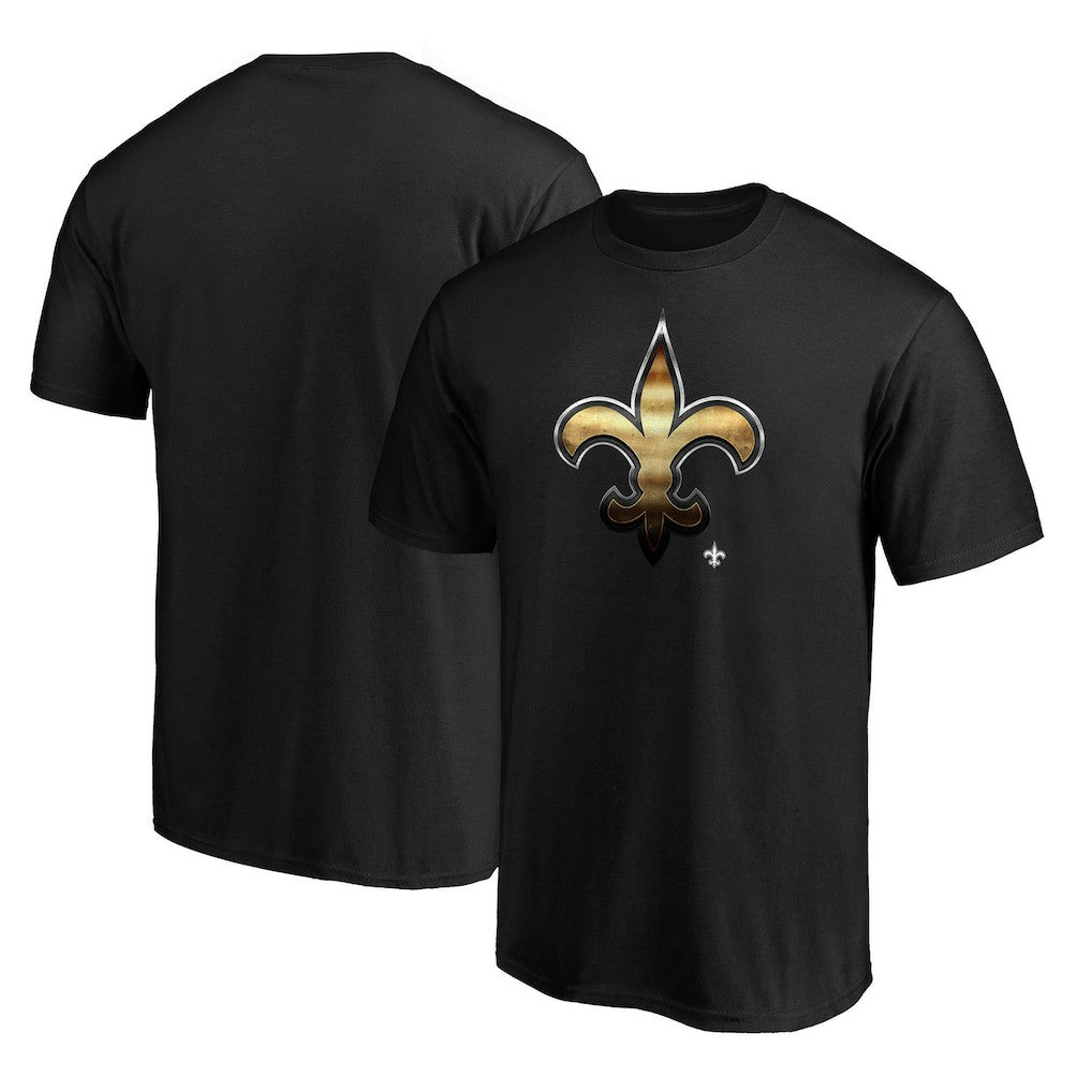 New Orleans Saints Midnight Mascot Team Logo T-Shirt - Black discount