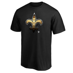 New Orleans Saints Midnight Mascot Team Logo T-Shirt - Black discount