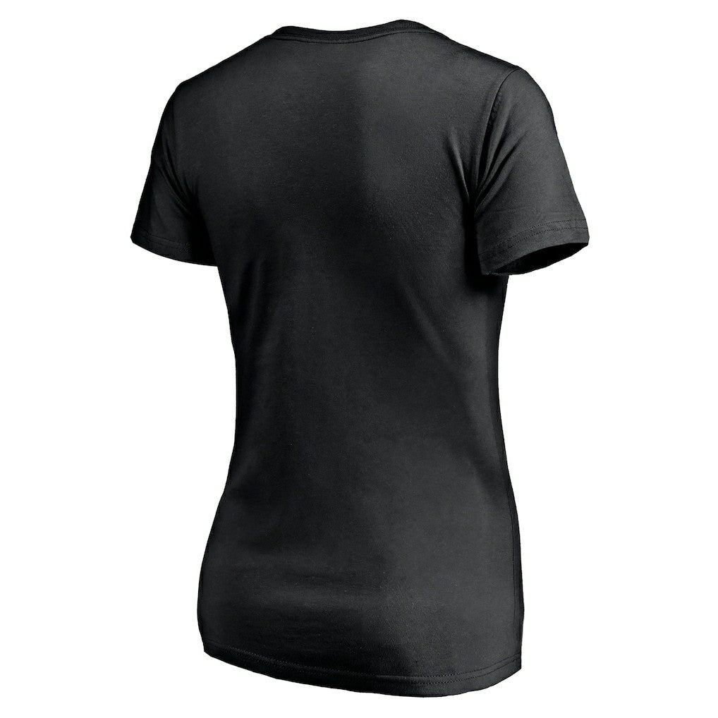 Los Angeles Chargers Women's Midnight Mascot Logo V-Neck T-Shirt - Black for sale