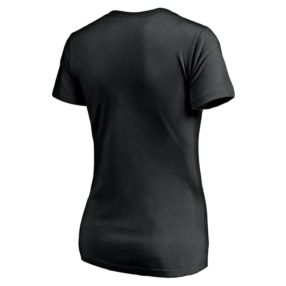 Los Angeles Chargers Women's Midnight Mascot Logo V-Neck T-Shirt - Black for sale