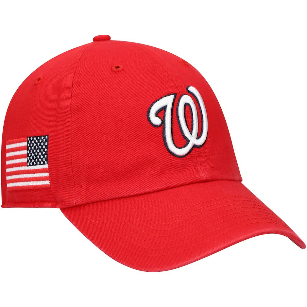Washington Nationals Heritage Clean Up Adjustable Hat Red