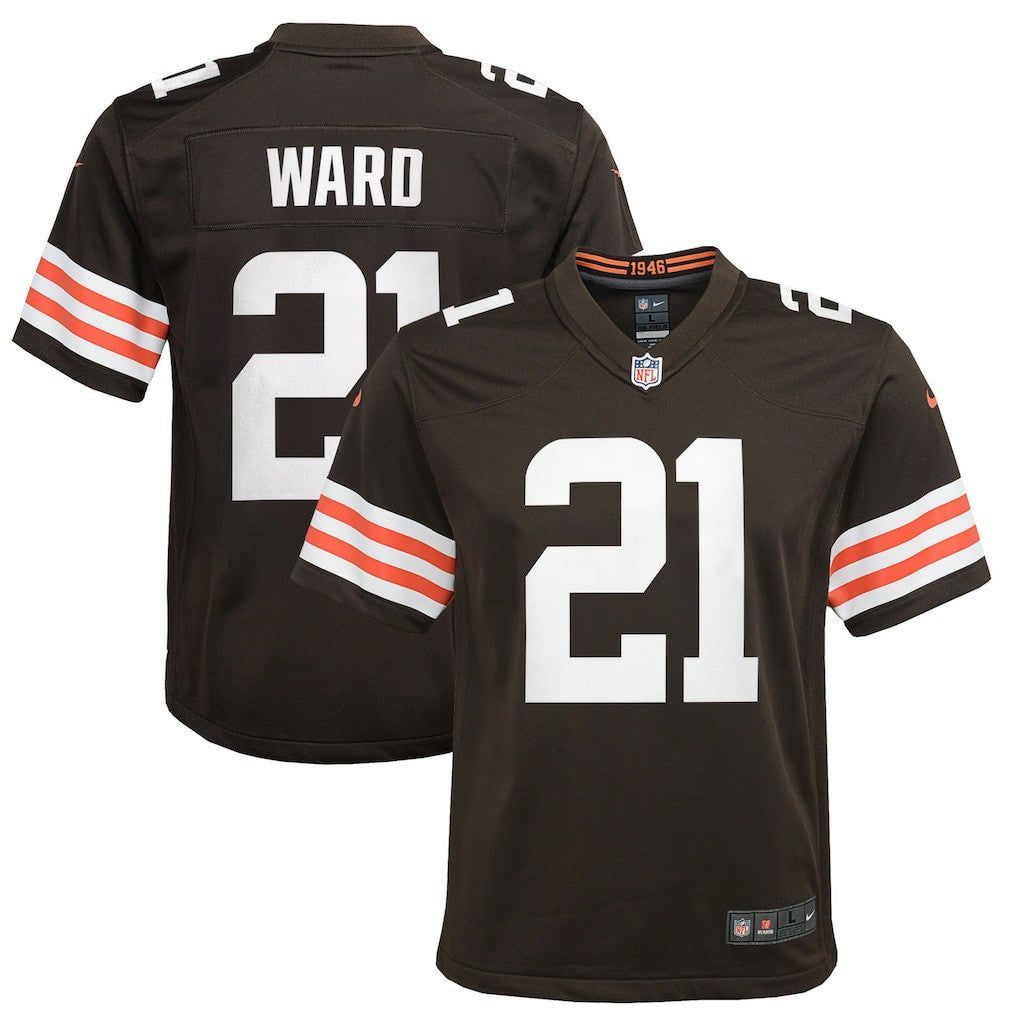 Denzel Ward Cleveland Browns Youth Game Jersey - Brown for sale
