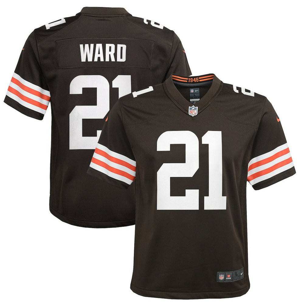 Denzel Ward Cleveland Browns Youth Game Jersey - Brown for sale