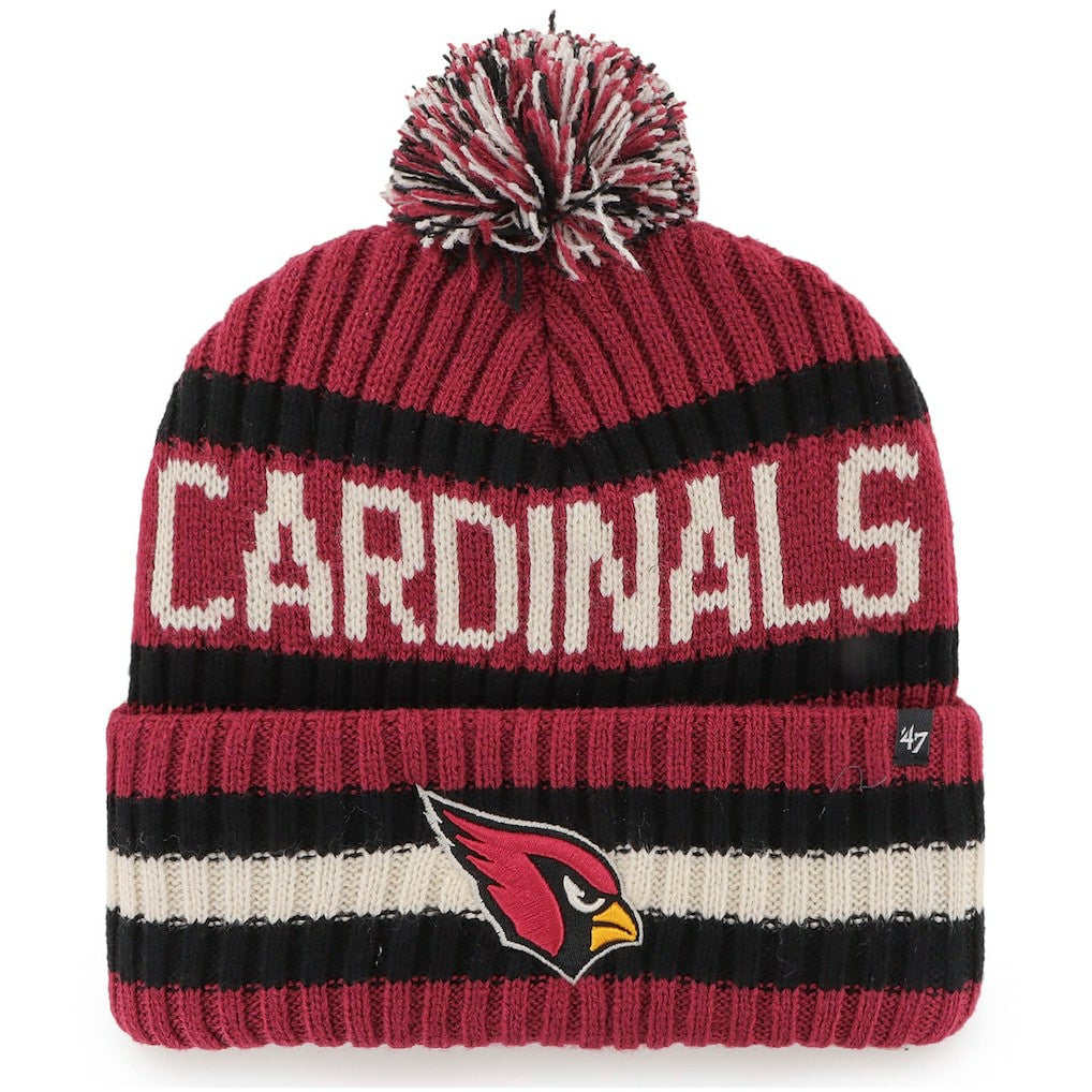 Arizona Cardinals '47 Bering Cuffed Knit Hat with Pom - Cardinal on sale
