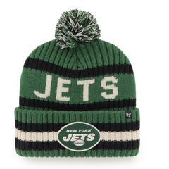 New York Jets '47 Bering Cuffed Knit Hat with Pom - Green discount