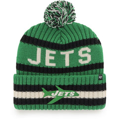 New York Jets '47 Bering Cuffed Knit Hat with Pom - Kelly Green on sale