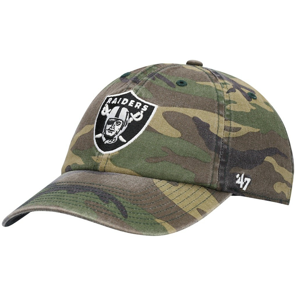 Las Vegas Raiders '47 Woodland Clean Up Adjustable Hat - Camo outlet