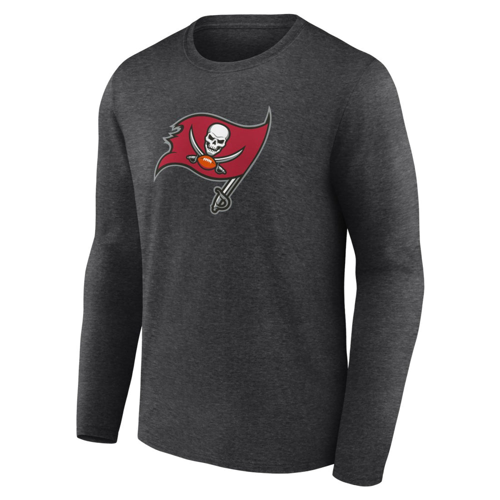 Tampa Bay Buccaneers Primary Team Logo Long Sleeve T-Shirt - Charcoal discount