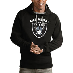 Las Vegas Raiders Antigua Team Victory Pullover Hoodie - Black on sale