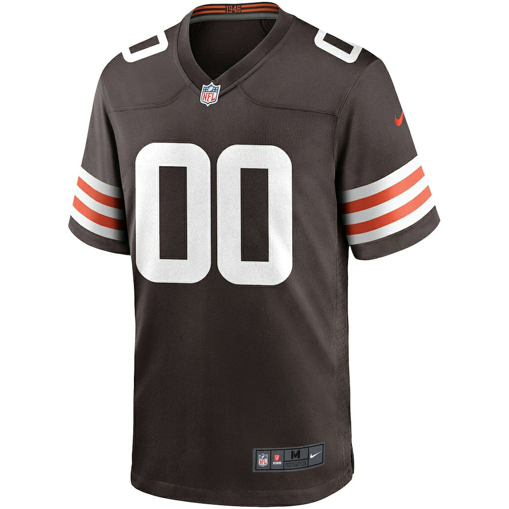 Cleveland Browns Custom Game Jersey - Brown for sale