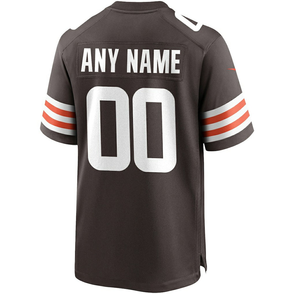 Cleveland Browns Custom Game Jersey - Brown for sale