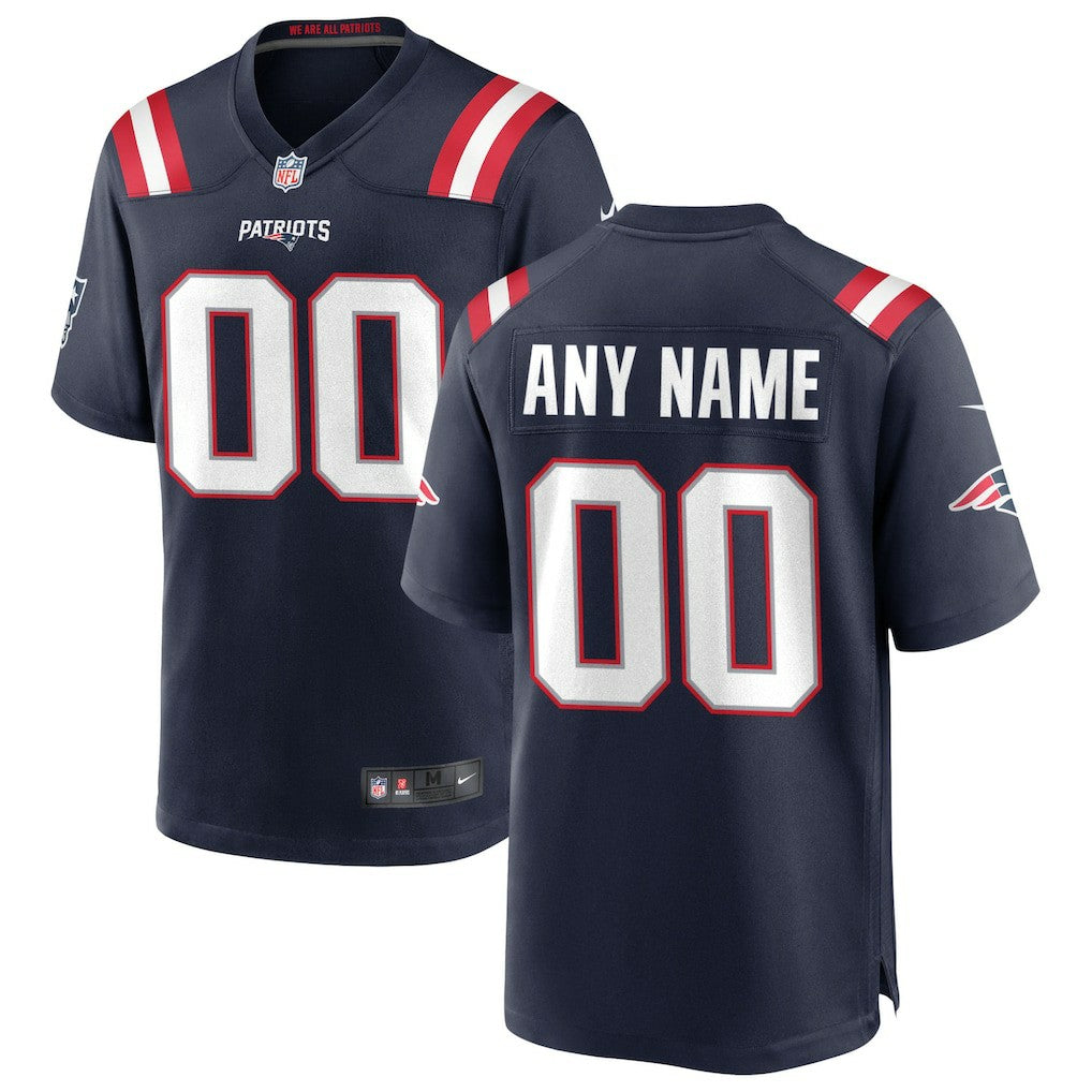 New England Patriots Custom Game Jersey - Navy on sale