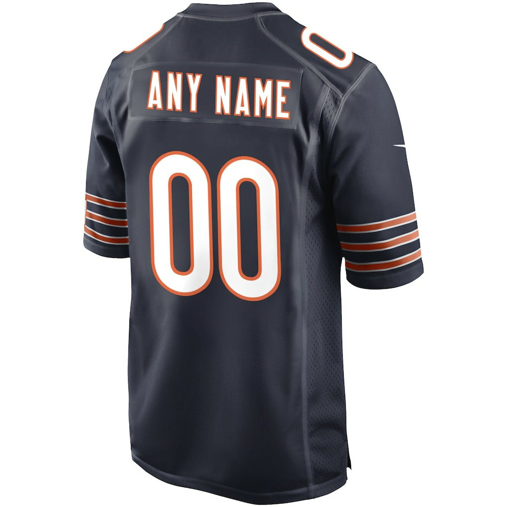 Chicago Bears Custom Game Jersey - Navy cheap