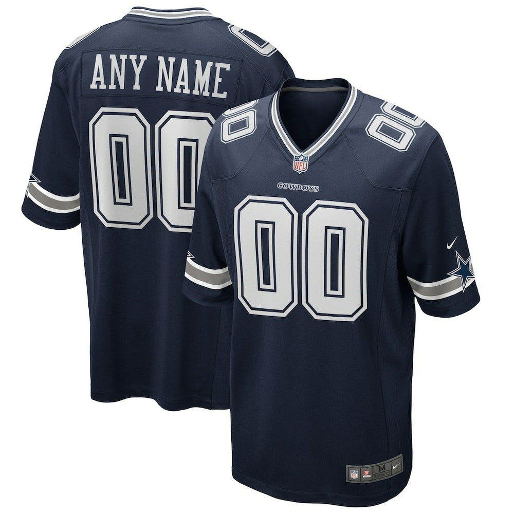 Dallas Cowboys Custom Game Jersey - Navy cheap