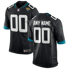 Jacksonville Jaguars Custom Game Jersey - Black discount