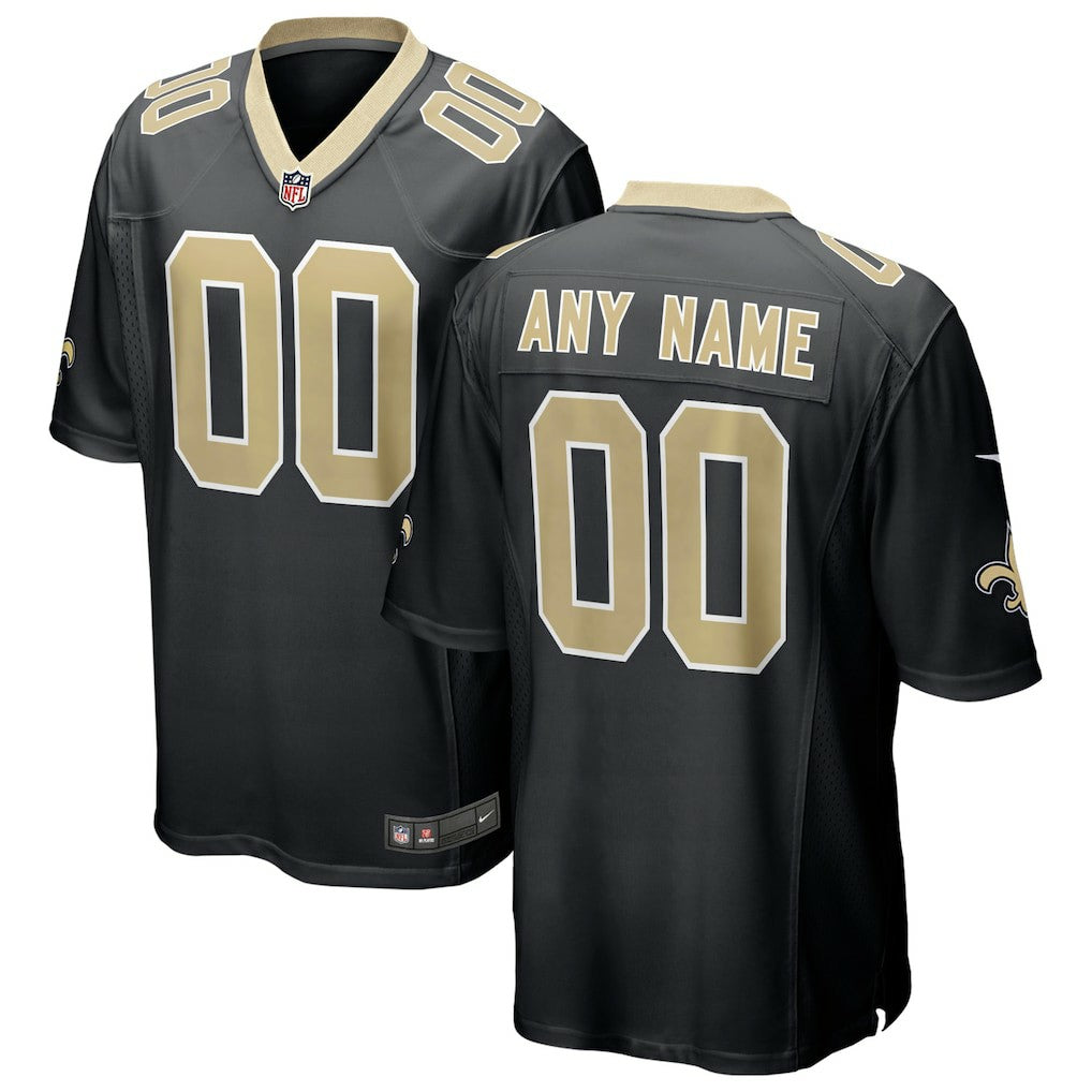 New Orleans Saints Custom Game Jersey - Black on sale