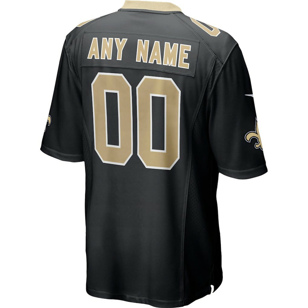 New Orleans Saints Custom Game Jersey - Black on sale