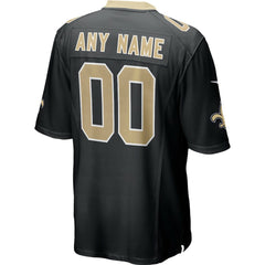 New Orleans Saints Custom Game Jersey - Black on sale