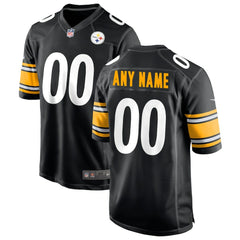 Pittsburgh Steelers Custom Game Jersey - Black on sale