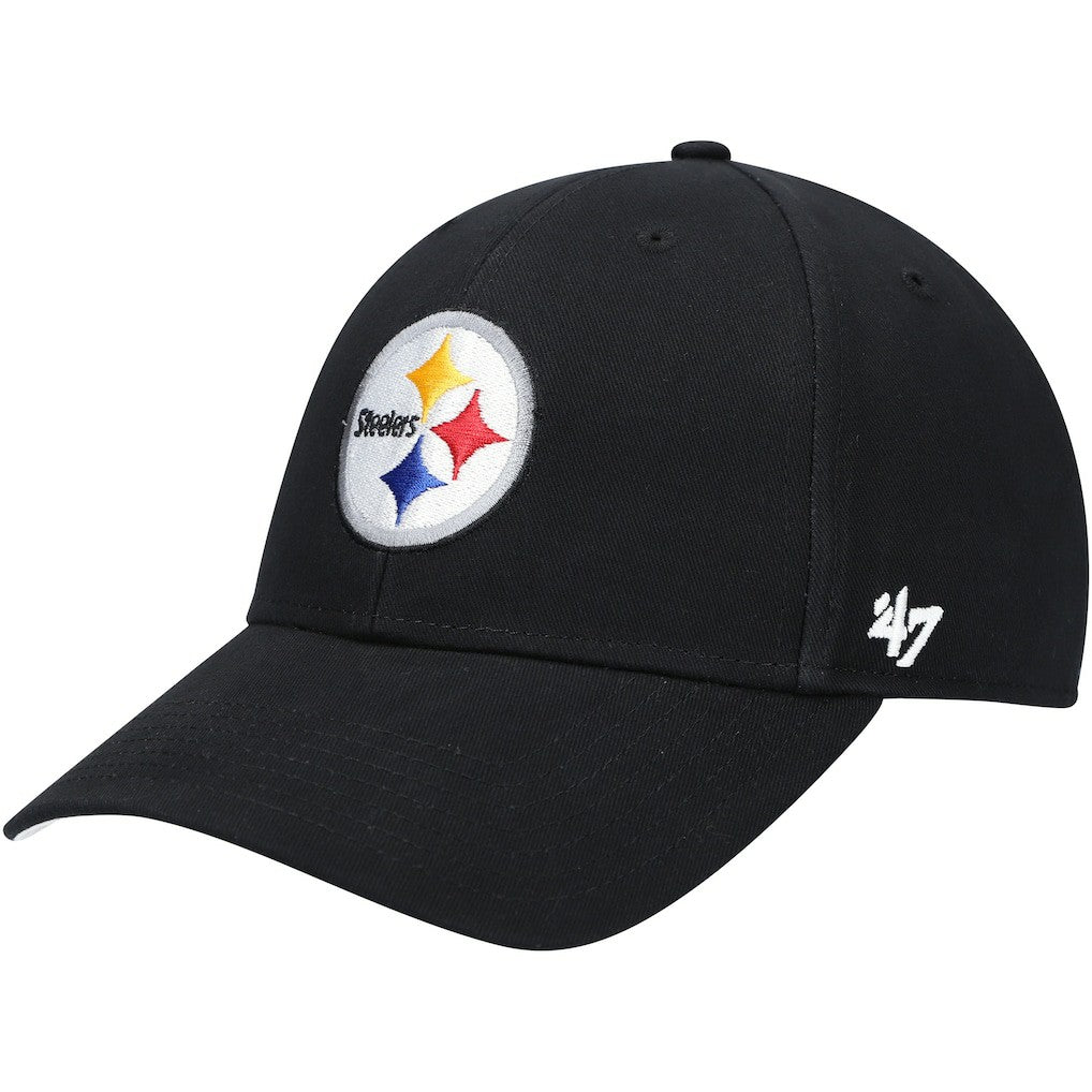 Pittsburgh Steelers '47 Youth Basic MVP Adjustable Hat - Black for sale