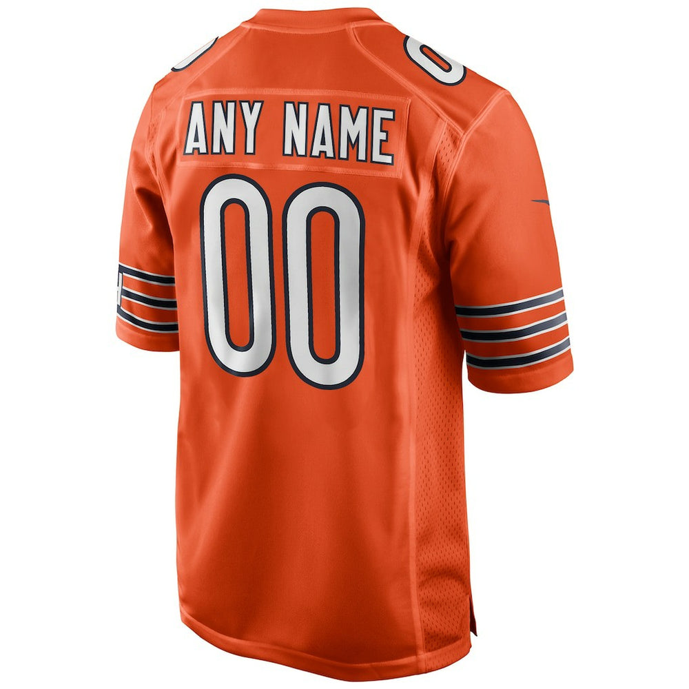 Chicago Bears Alternate Custom Game Jersey - Orange sale