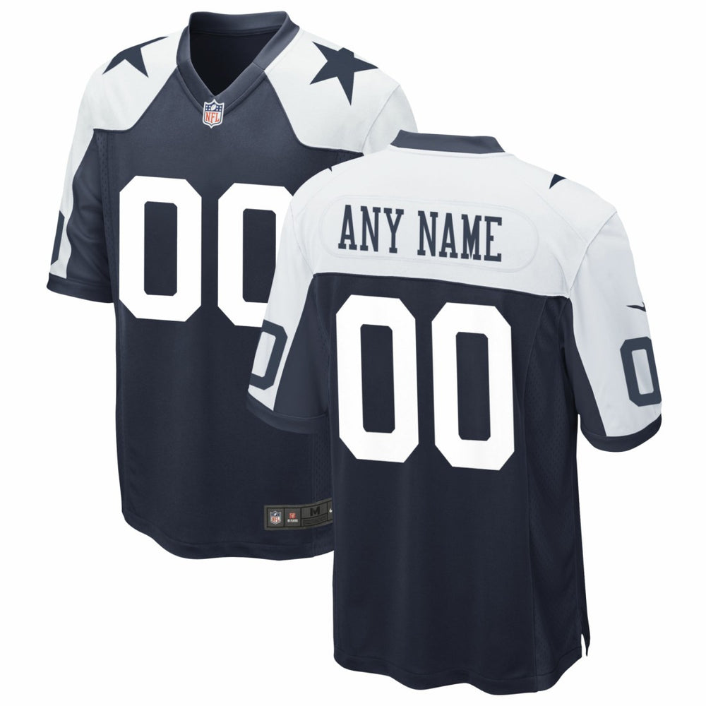 Dallas Cowboys Alternate Custom Game Jersey - Navy on sale