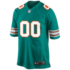 Miami Dolphins Alternate Custom Game Jersey - Aqua outlet