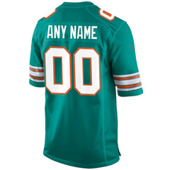Miami Dolphins Alternate Custom Game Jersey - Aqua outlet