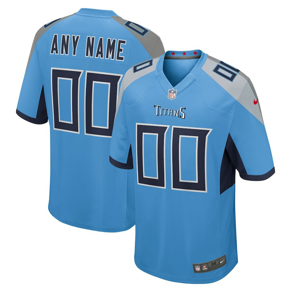 Tennessee Titans Alternate Custom Game Jersey - Light Blue for sale