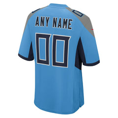 Tennessee Titans Alternate Custom Game Jersey - Light Blue for sale