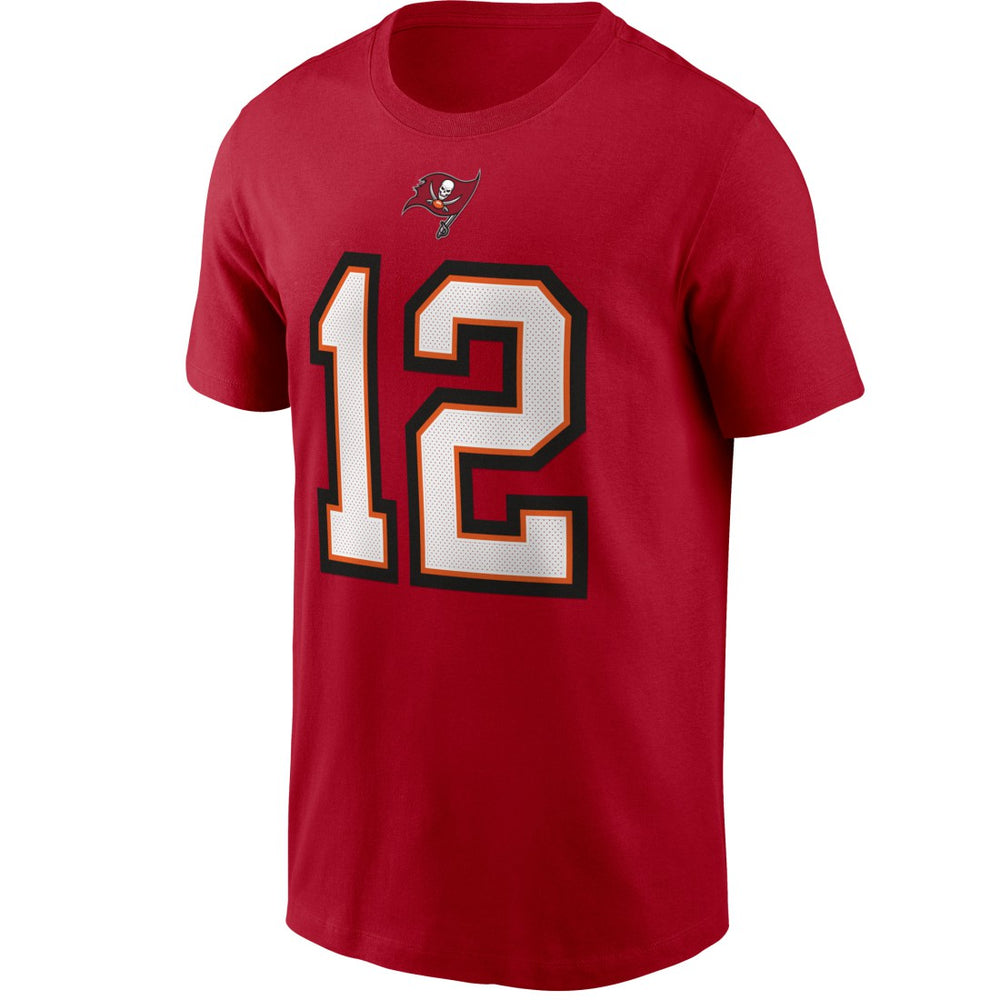 Tom Brady Tampa Bay Buccaneers Name & Number T-Shirt - Red for sale