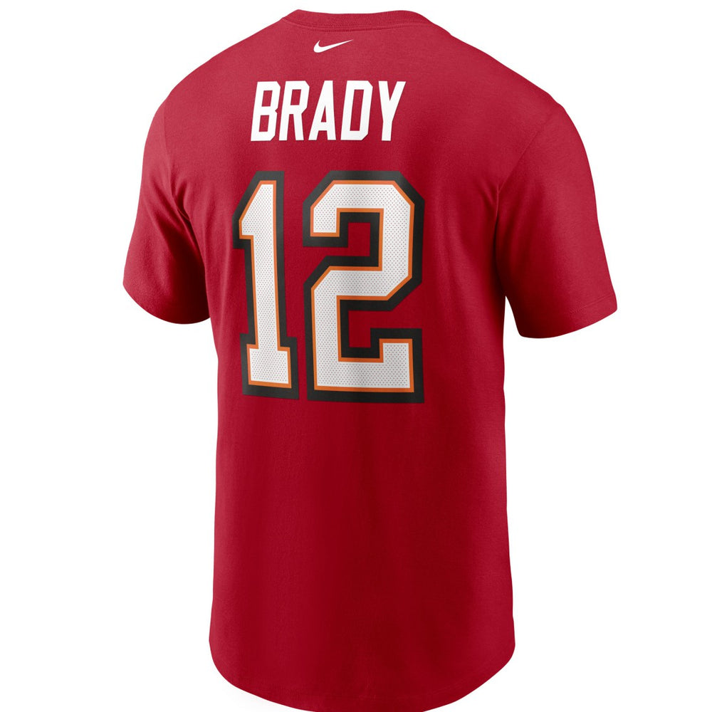 Tom Brady Tampa Bay Buccaneers Name & Number T-Shirt - Red for sale