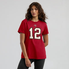 Tom Brady Tampa Bay Buccaneers Women's Name & Number T-Shirt - Red for sale