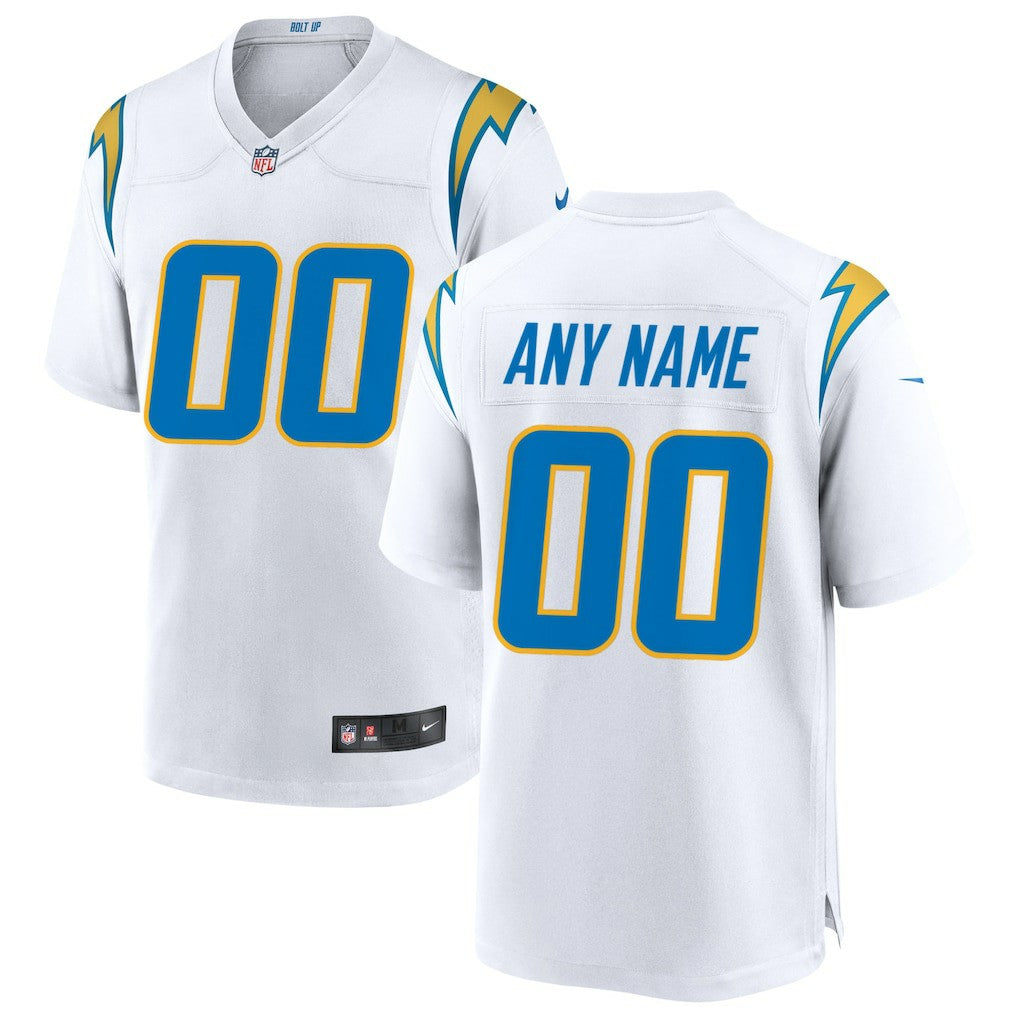 Los Angeles Chargers Custom Game Jersey - White sale